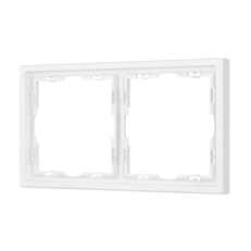 Изображение Рамка 2 поста Arlight NOBE, белый кварц soft-touch 054215(1)