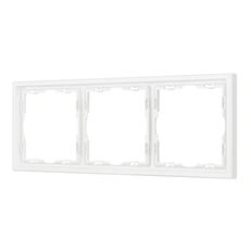 Изображение Рамка 3 поста Arlight NOBE, белый кварц soft-touch 054219(1)
